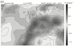 Extension of summer climatic conditions into spring in the Western Mediterranean area