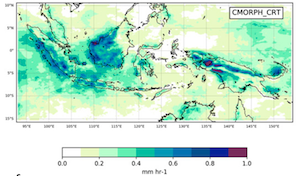Precipitation features of the maritime continent in parameterized and explicit convection models